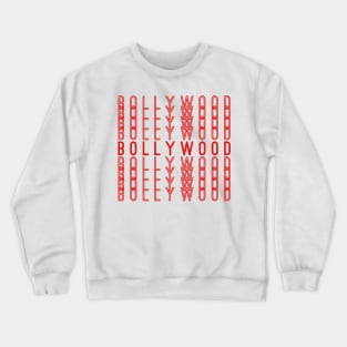 Bollywood Hindi Indian Movies Repeating Red Text Gift Crewneck Sweatshirt